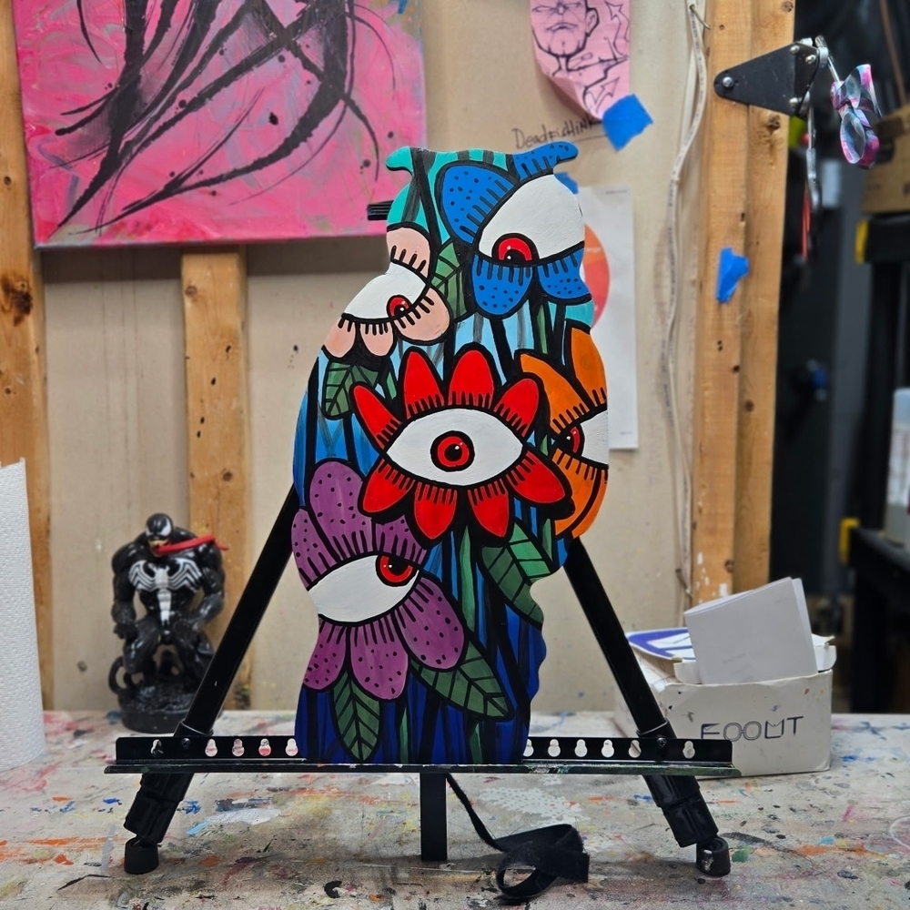 Abstract Floral Art Sculpture